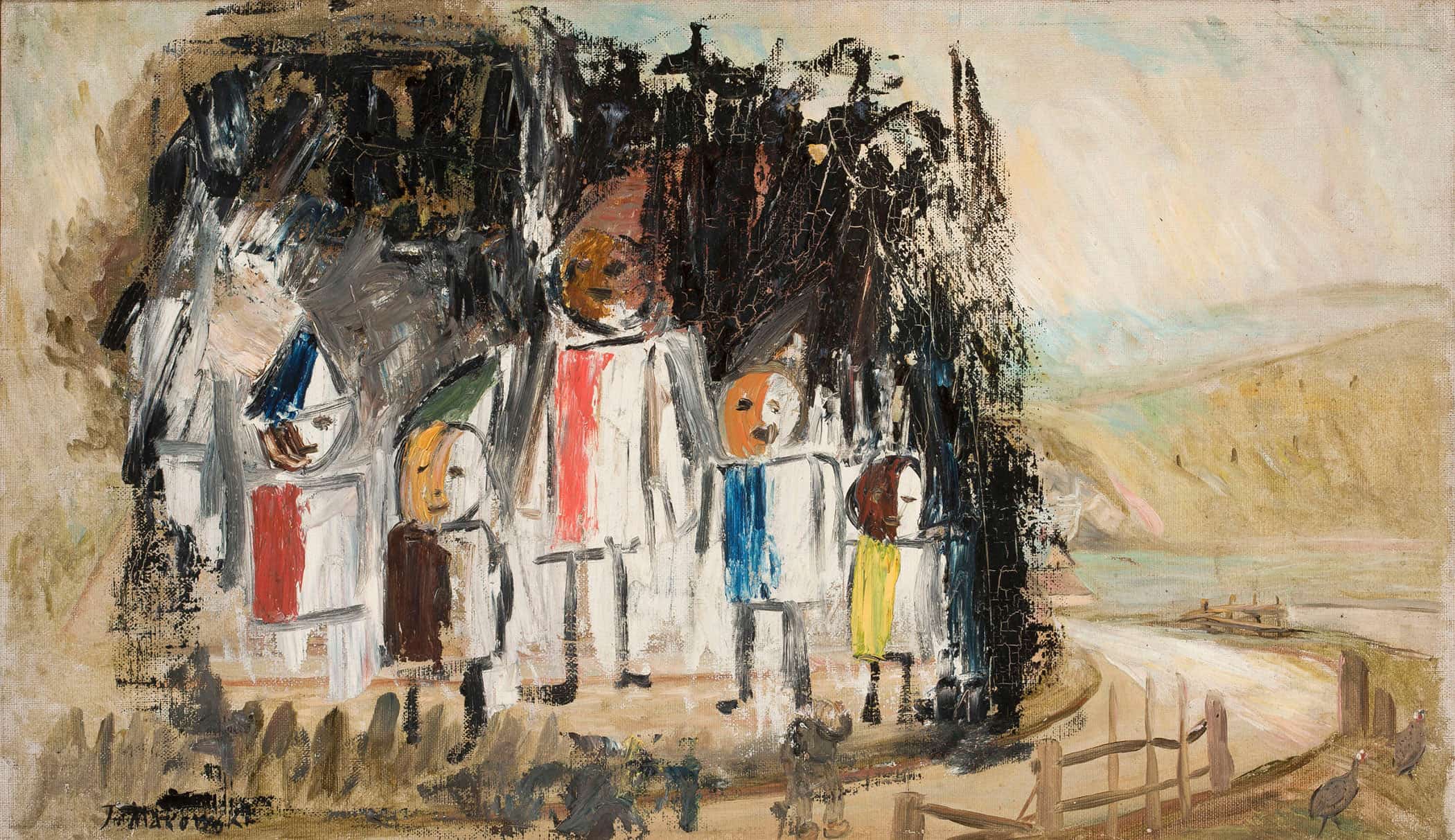 Group Of Children by Tadeusz Makowski