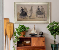 Groupe Au Bord De La Mer by Eugene Boudin