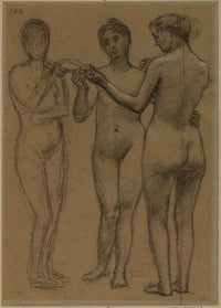 Groupe De Trois Femmes by Pierre Puvis De Chavannes