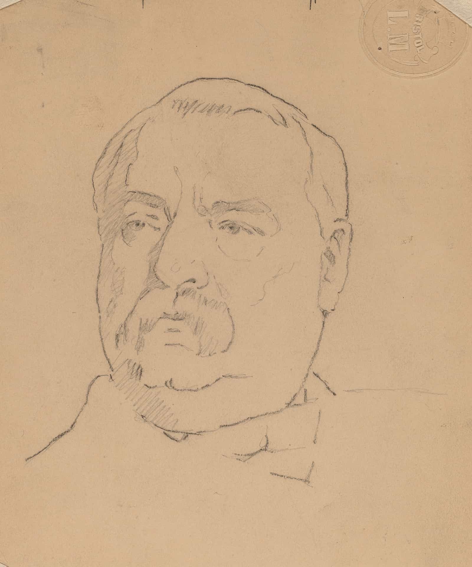 Grover Cleveland Recto by Eastman Johnson