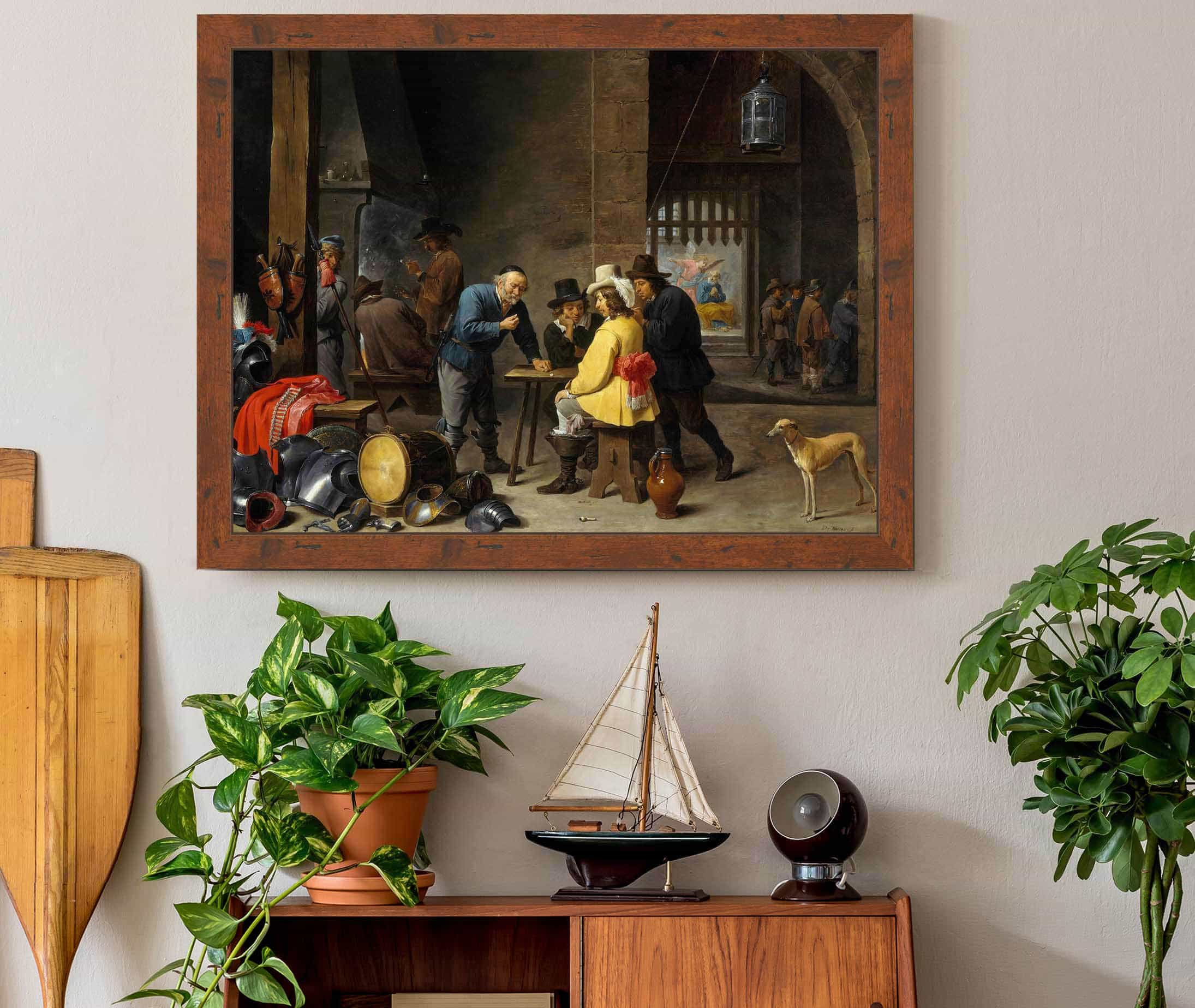 Guardroom With The Deliverance Of Saint Peter  by David Teniers The Younger