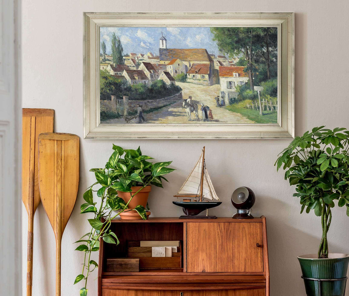 Guernes La Rue De Village by Maximilien Luce