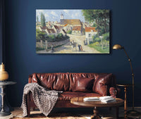 Guernes La Rue De Village by Maximilien Luce