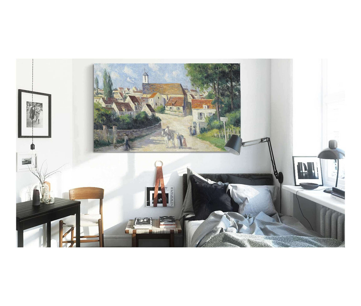 Guernes La Rue De Village by Maximilien Luce