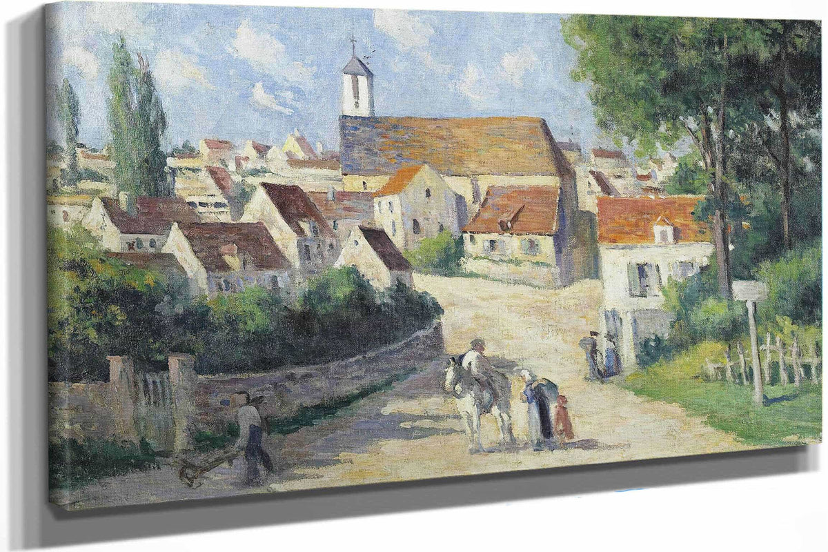 Guernes La Rue De Village by Maximilien Luce