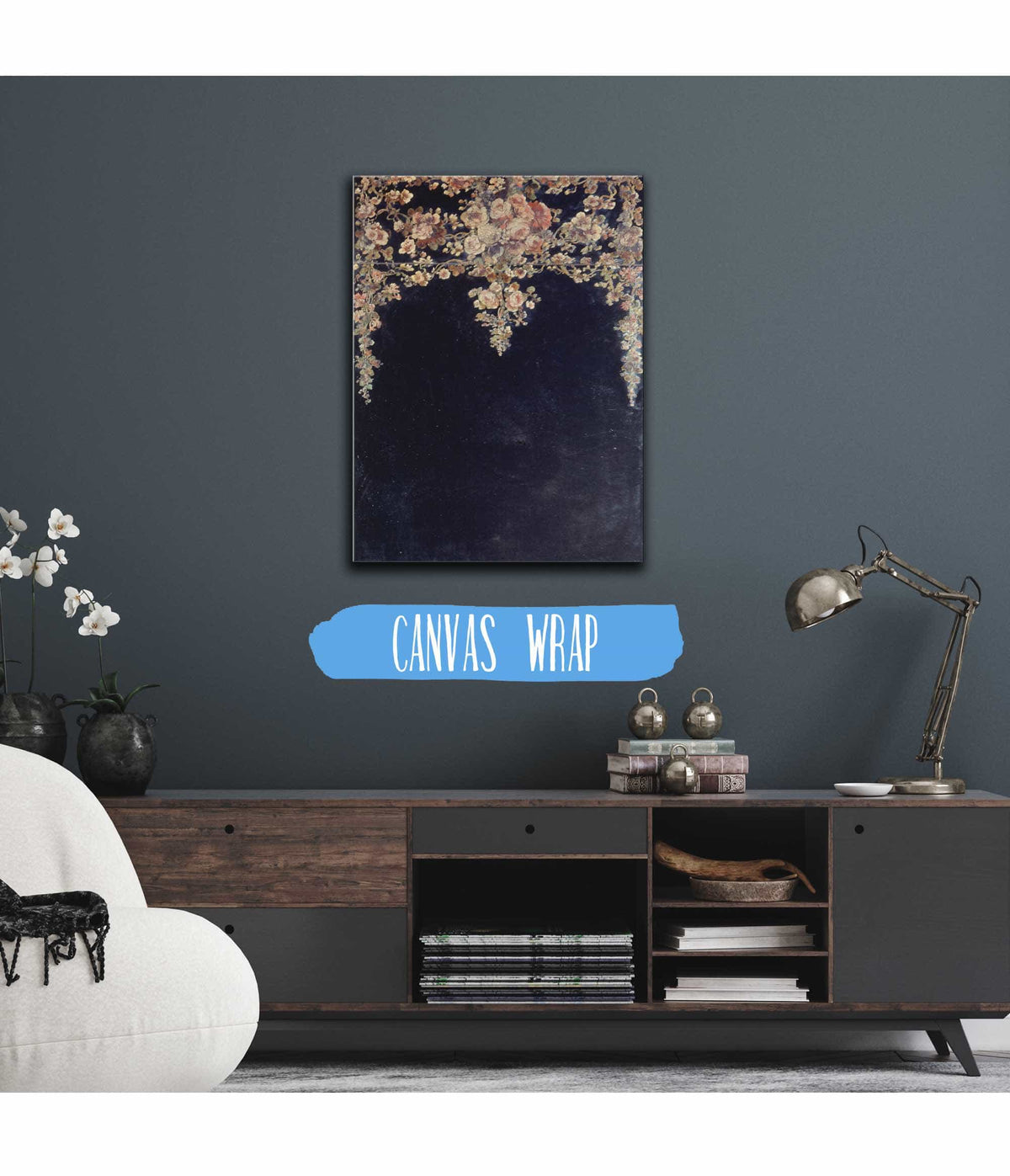 Guirlandes De Fleurs Peinture Sur Un Miroir by Narcisse Virgile Diaz De La Pena