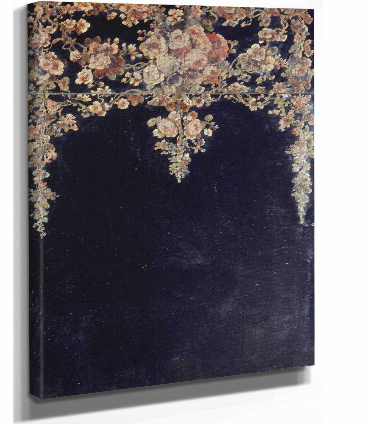 Guirlandes De Fleurs Peinture Sur Un Miroir by Narcisse Virgile Diaz De La Pena