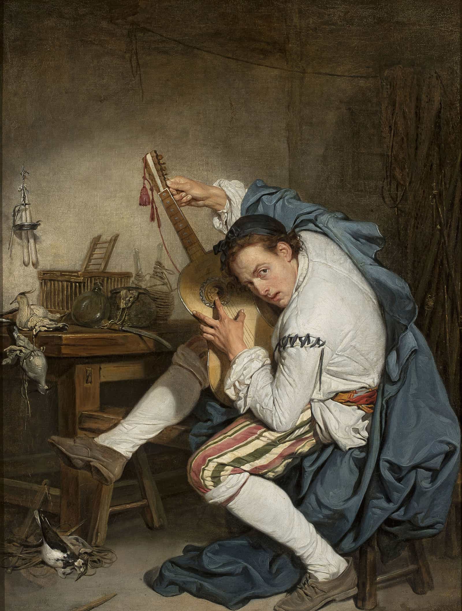 Guitar Player by Jean Baptiste Greuze