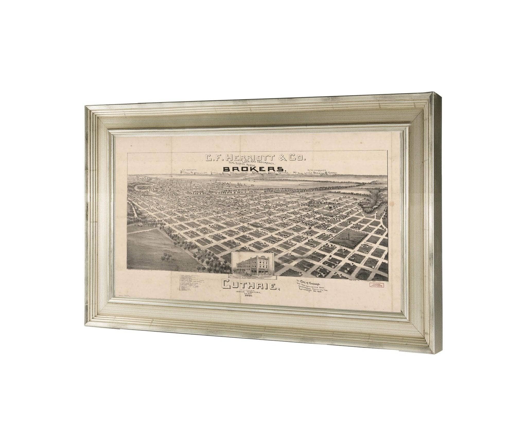 Guthrie Oklahoma Indian Territory Jan 22nd 1890  State Of Oklahoma