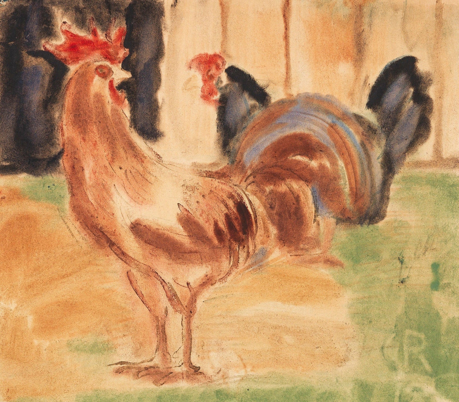Hahn Und Huhn by Christian Rohlfs