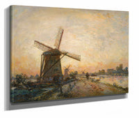 Halage En Hollande by Johan Barthold Jongkind