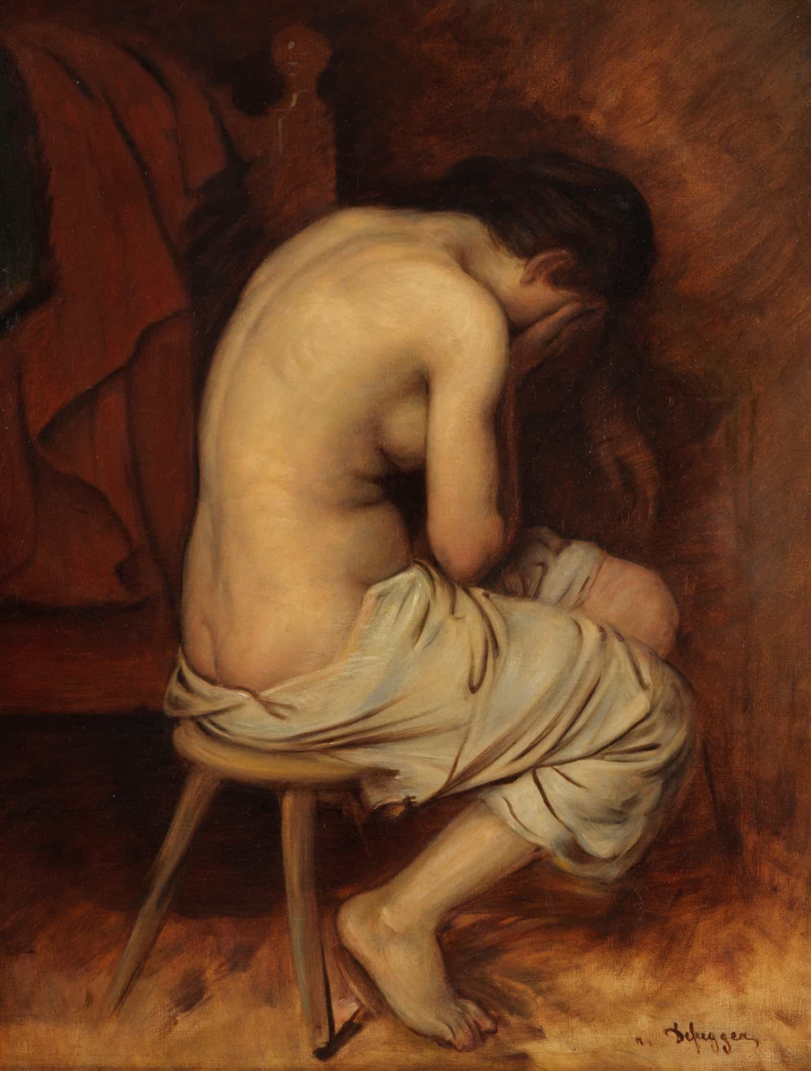 Halbakt by Franz Von Defregger