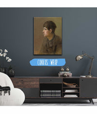 Half Figure Of A Young Man From Profile   by Ladislav Mednyanszky