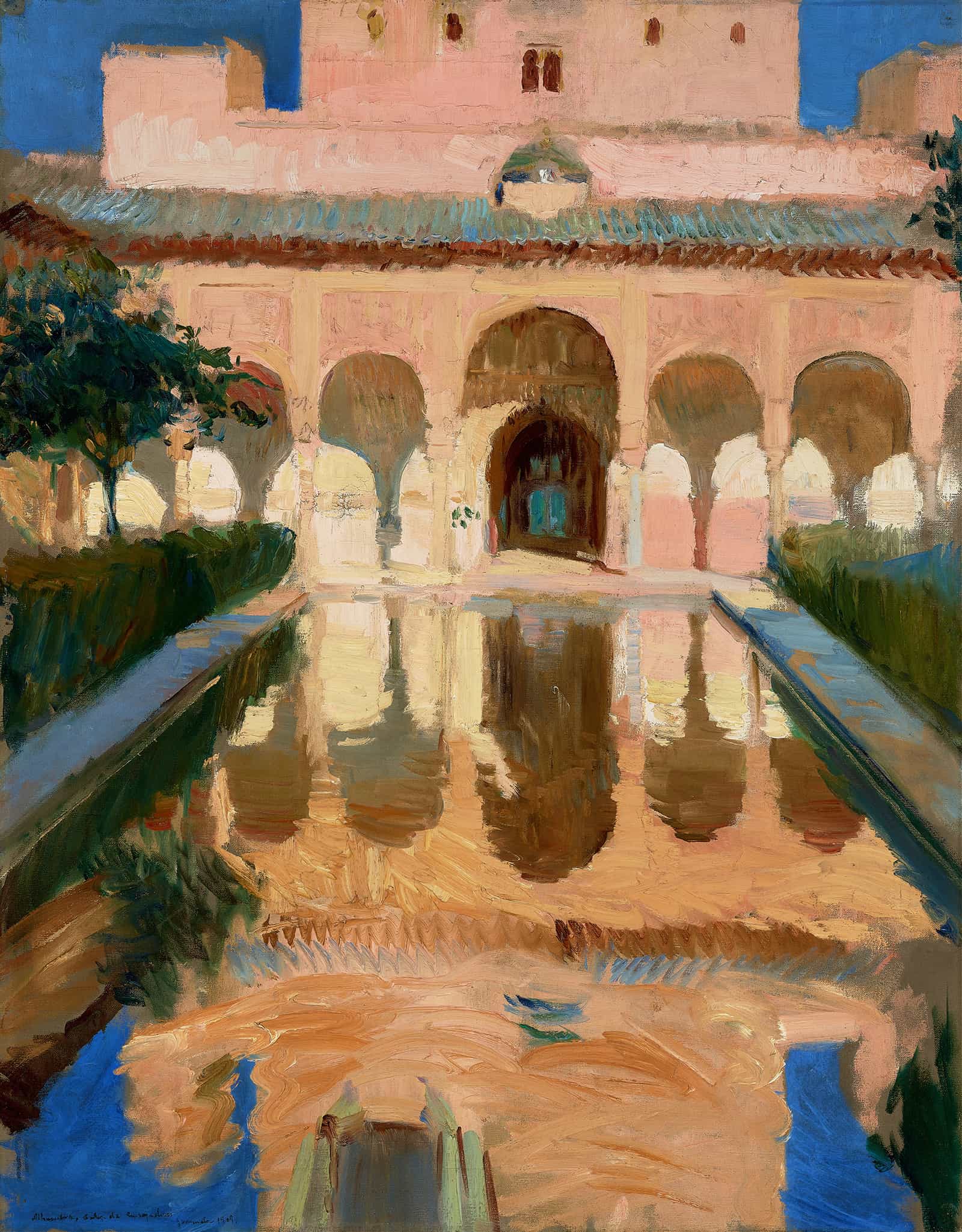 Hall Of The Ambassadors Alhambra Granada by Joaquin Sorolla