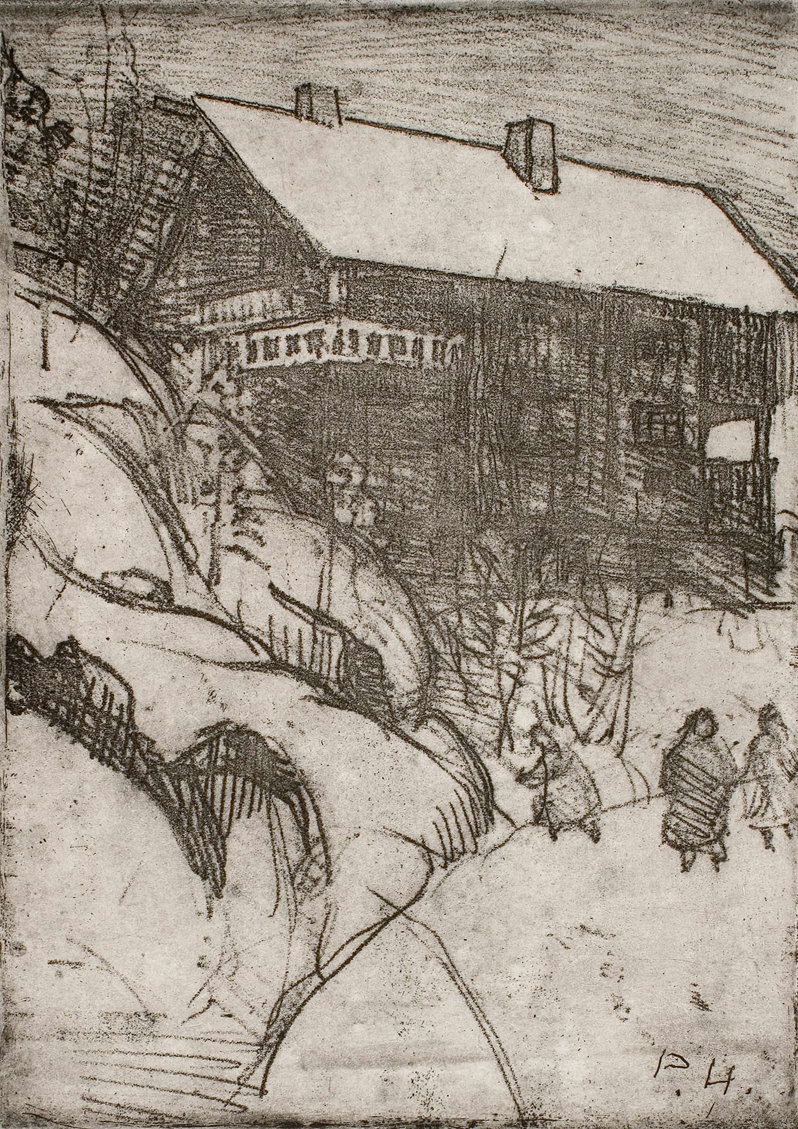 Halosenniemi In Winter by Pekka Halonen