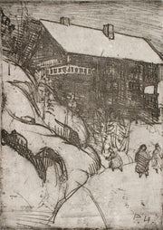 Halosenniemi In Winter by Pekka Halonen