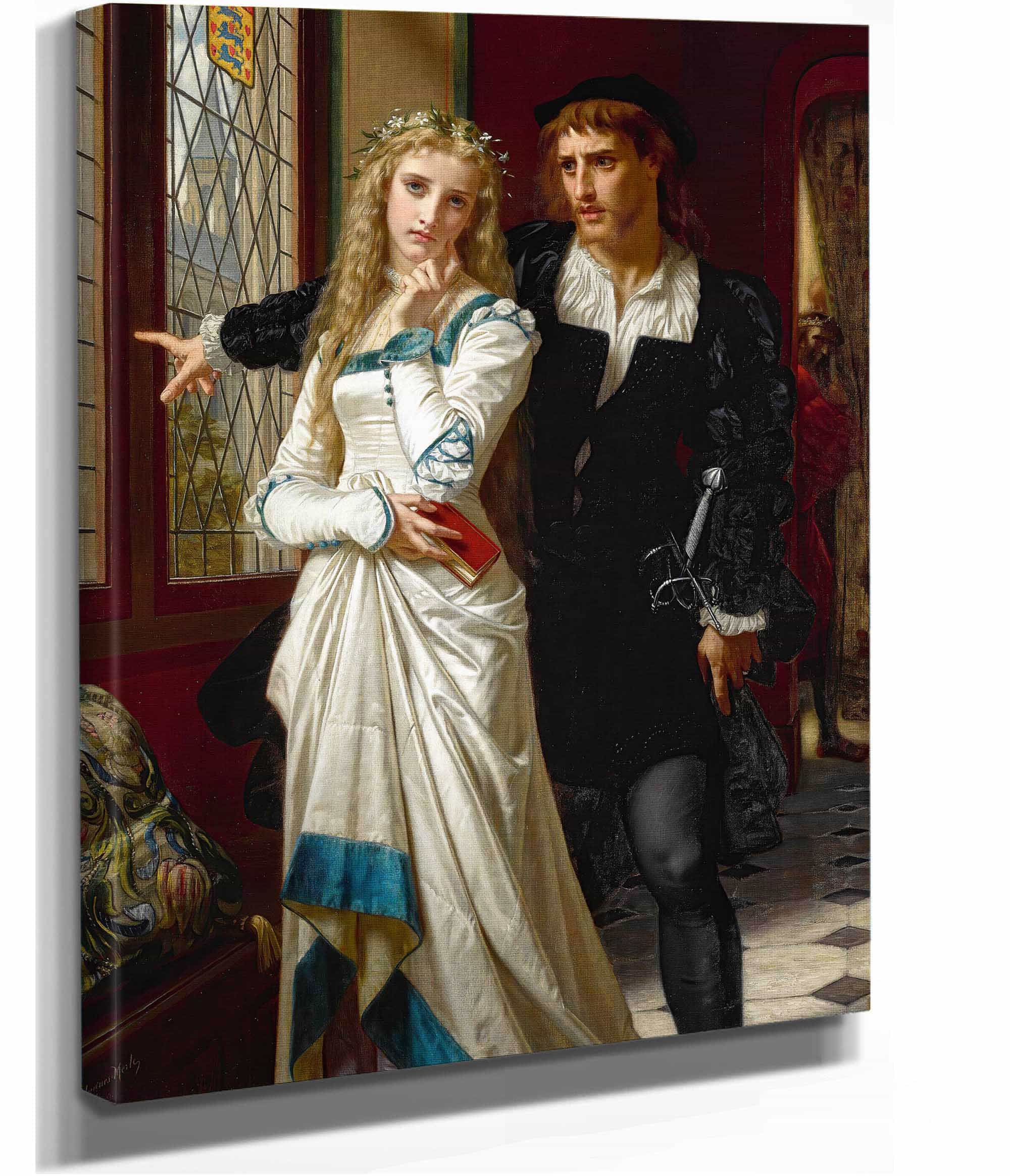 Hamlet And Ophelia by Hugues Merle