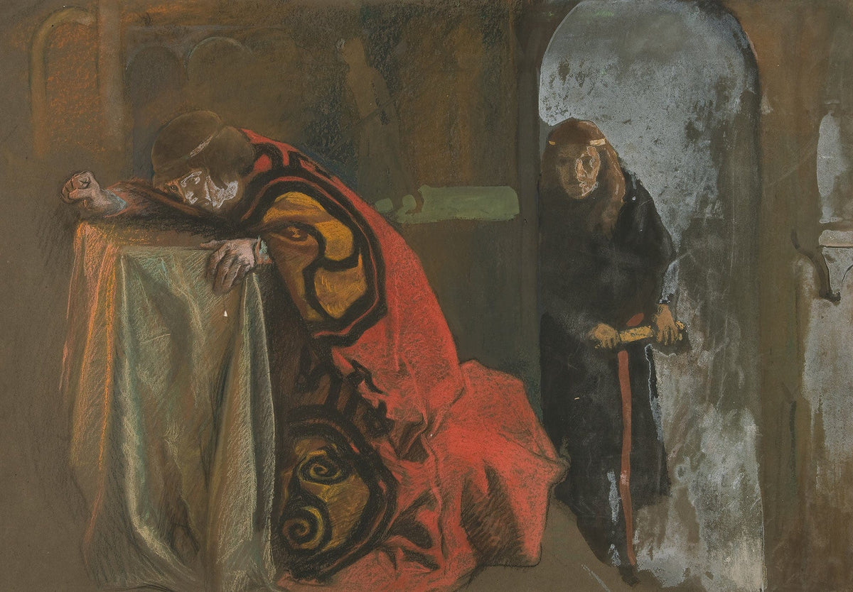 Hamlet Now Might I Do It Act Iii Scene Hamlet by Edwin Austin Abbey