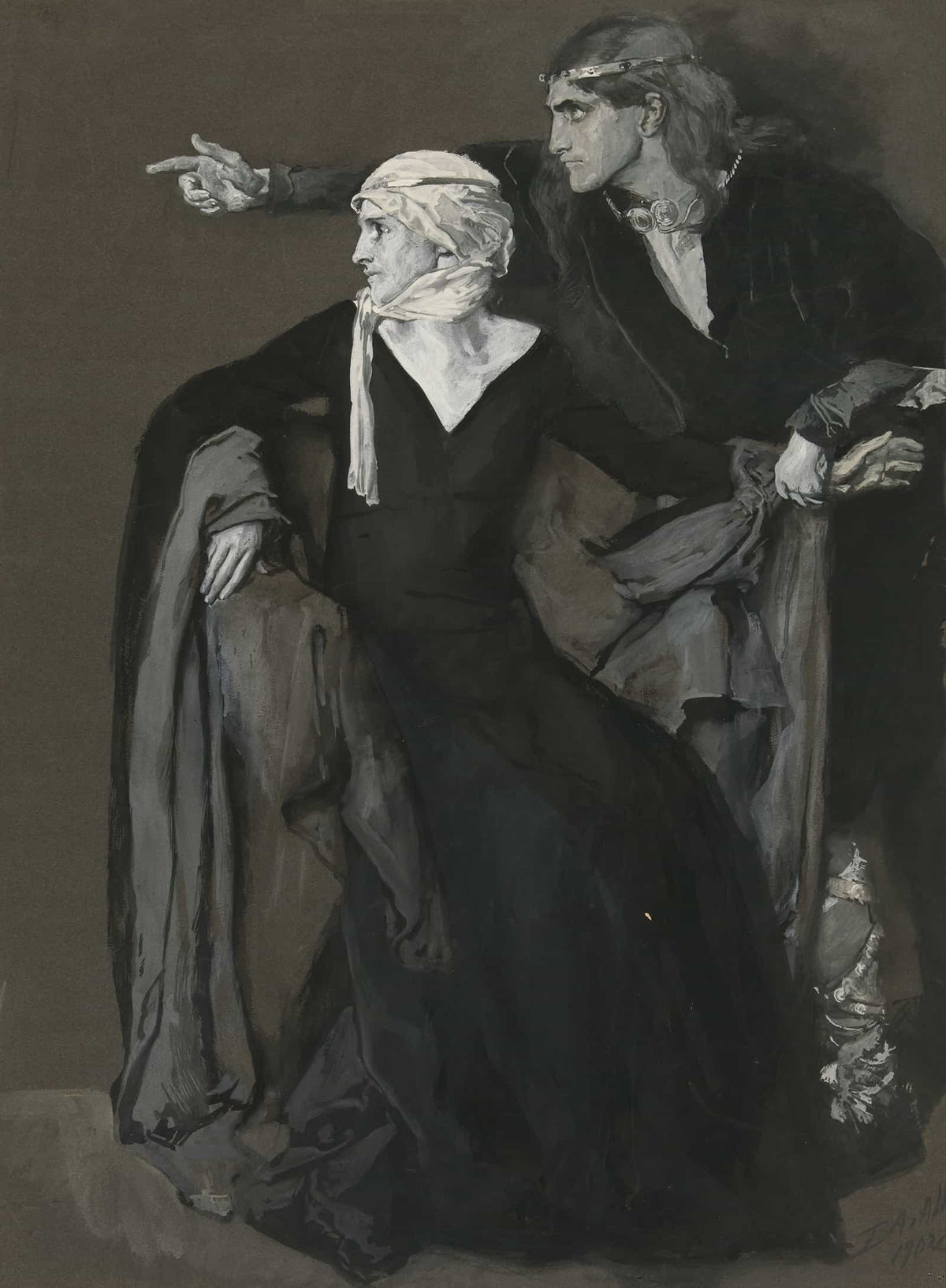 Hamlet Why Look You There Look How It Steals Away Out At The Portal Act Iii Scene Iv Hamlet by Edwin Austin Abbey