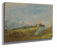 Hampstead Heath With A Bonfire by John Constable
