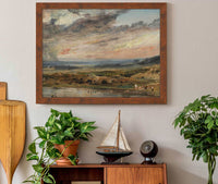 Hampstead Heath With Pond And Bathers by John Constable