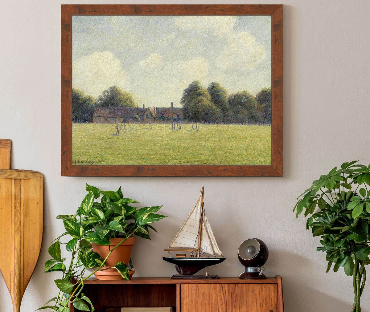 Hampton Court Green by Camille Pissarro