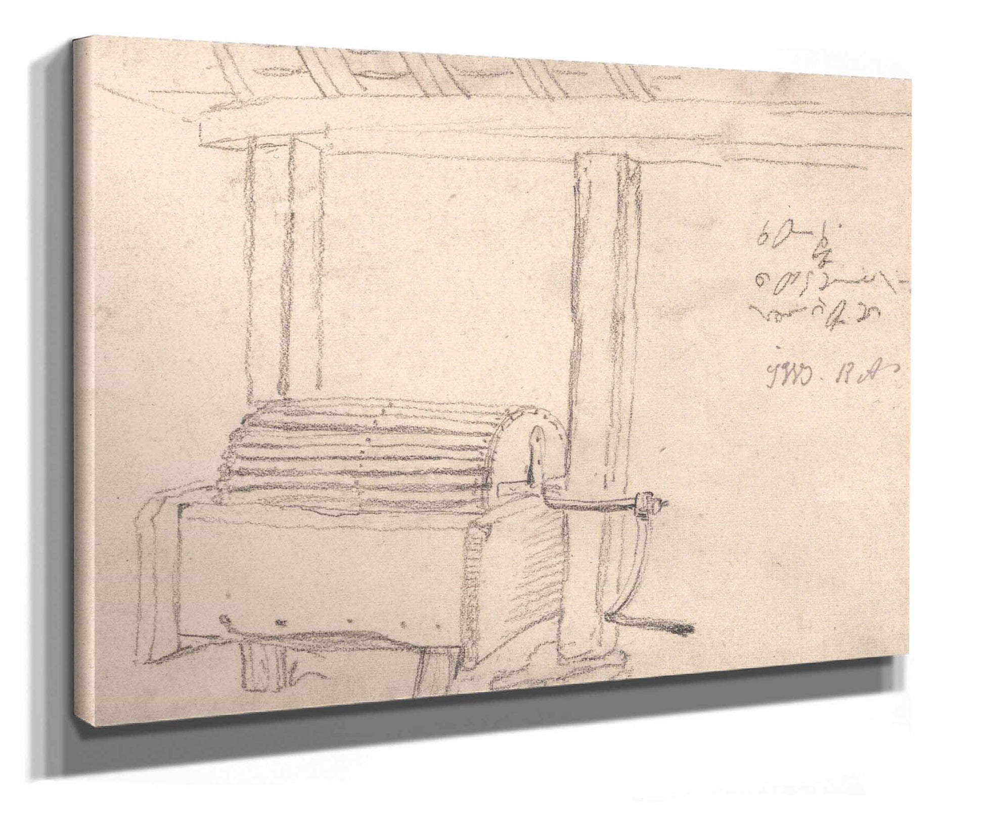 Hand Rolling Machine To Wash Potatoes by James Ward