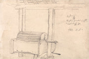 Hand Rolling Machine To Wash Potatoes by James Ward