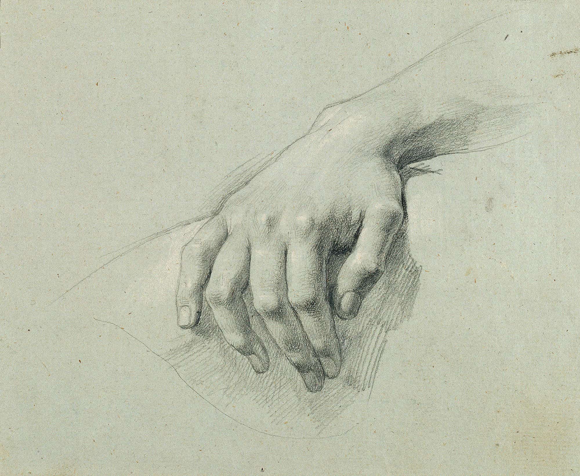 Handstudie Zu Arindal Und Daura  by Johann Peter Krafft