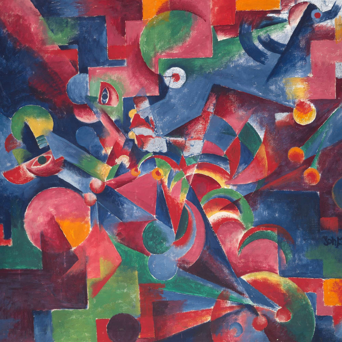 Happening Geschehen by Johannes Molzahn