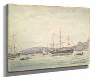 Harbor Scene Marseilles by Johan Barthold Jongkind