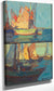 Harbor Scene; Golden Sail (A Pair) By Edgar Payne