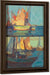 Harbor Scene; Golden Sail (A Pair) By Edgar Payne