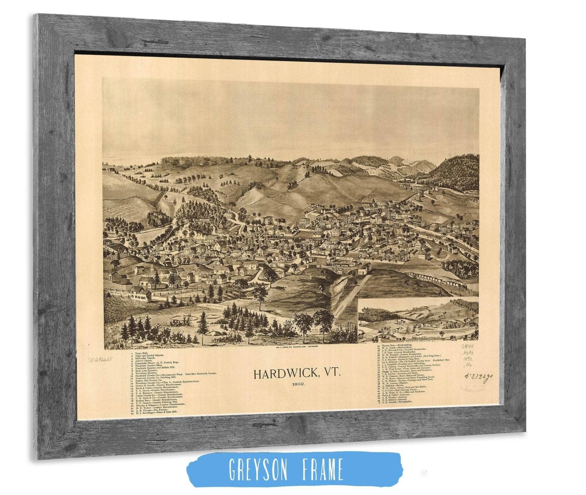 Hardwick Vt 1892 State of Vermont