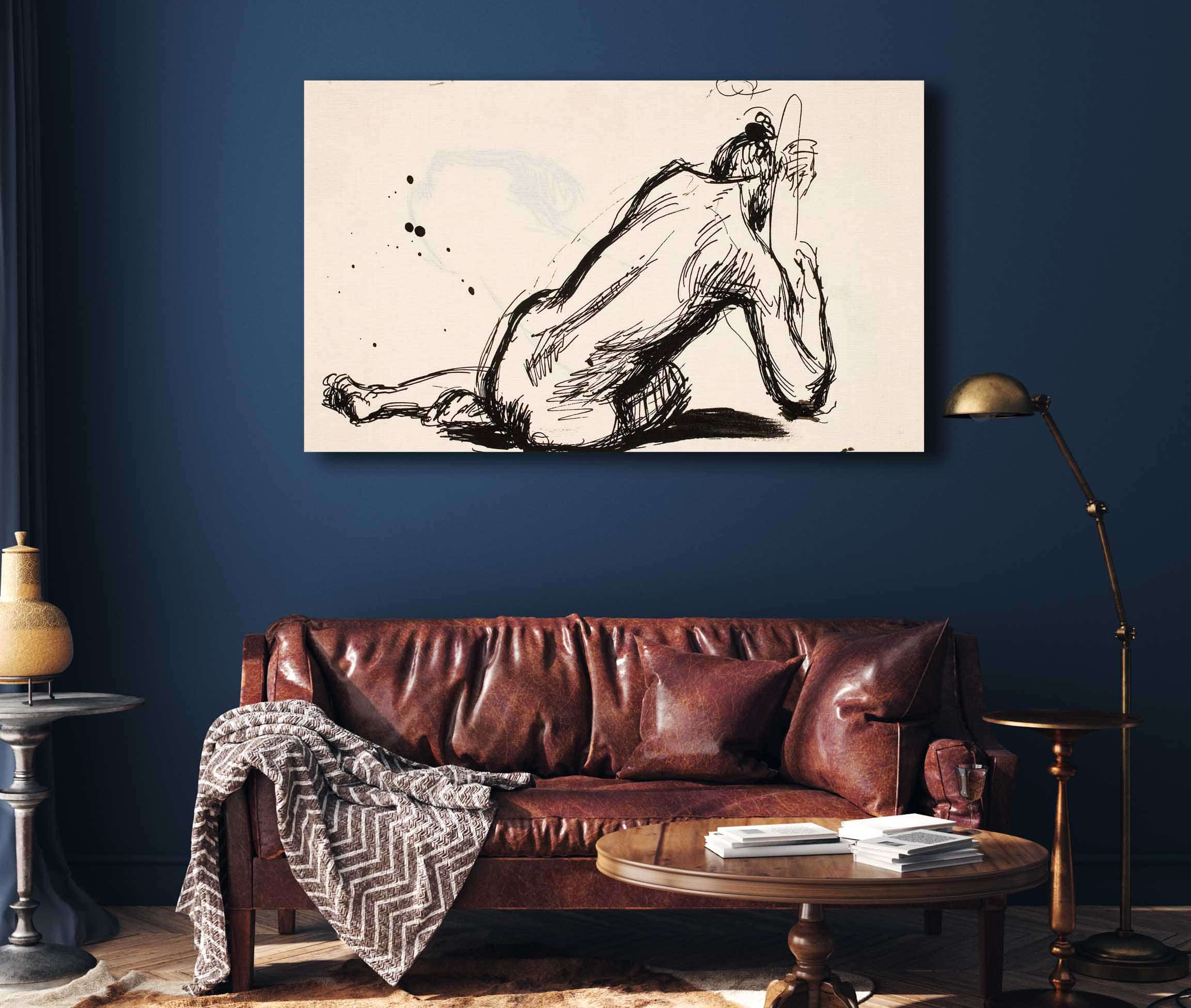 Harjoitelmapiirustus Kultakauteen by Magnus Enckell