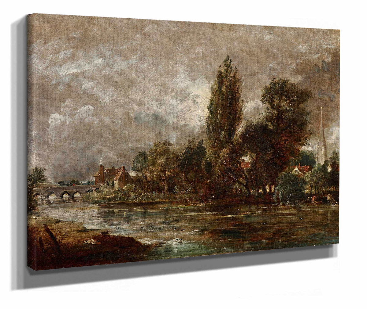 Harnham Bridge Salisbury by John Constable