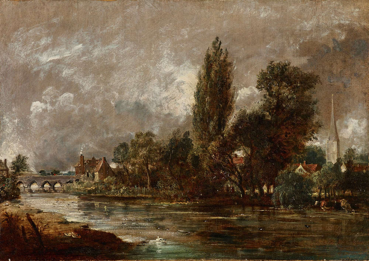 Harnham Bridge Salisbury by John Constable