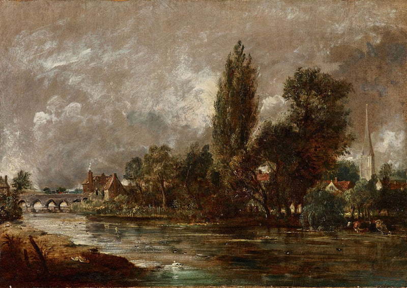 Harnham Bridge Salisbury by John Constable