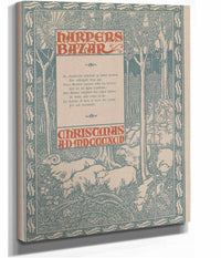 Harpers Bazar Christmas Ad Mdcccxcv by Will Bradley