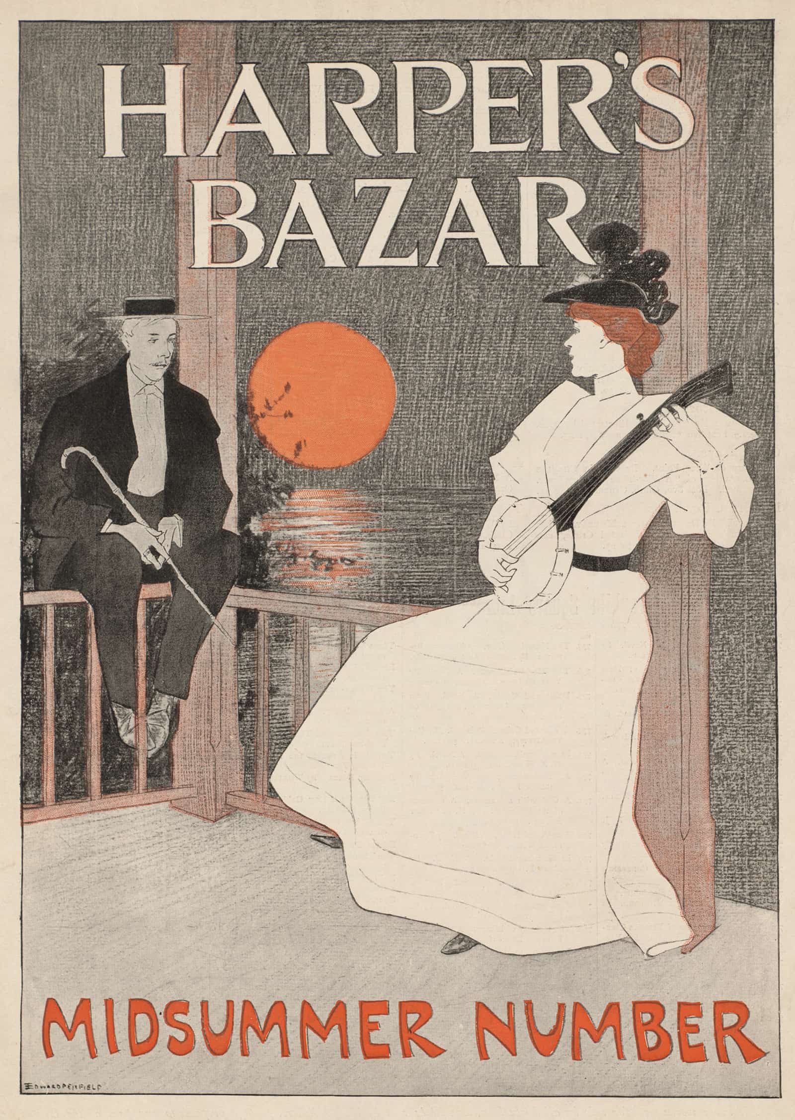 Harpers Bazar Midsummer Number by Edward Penfield