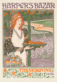 Harpers Bazar Thanksgiving by Louis Rhead
