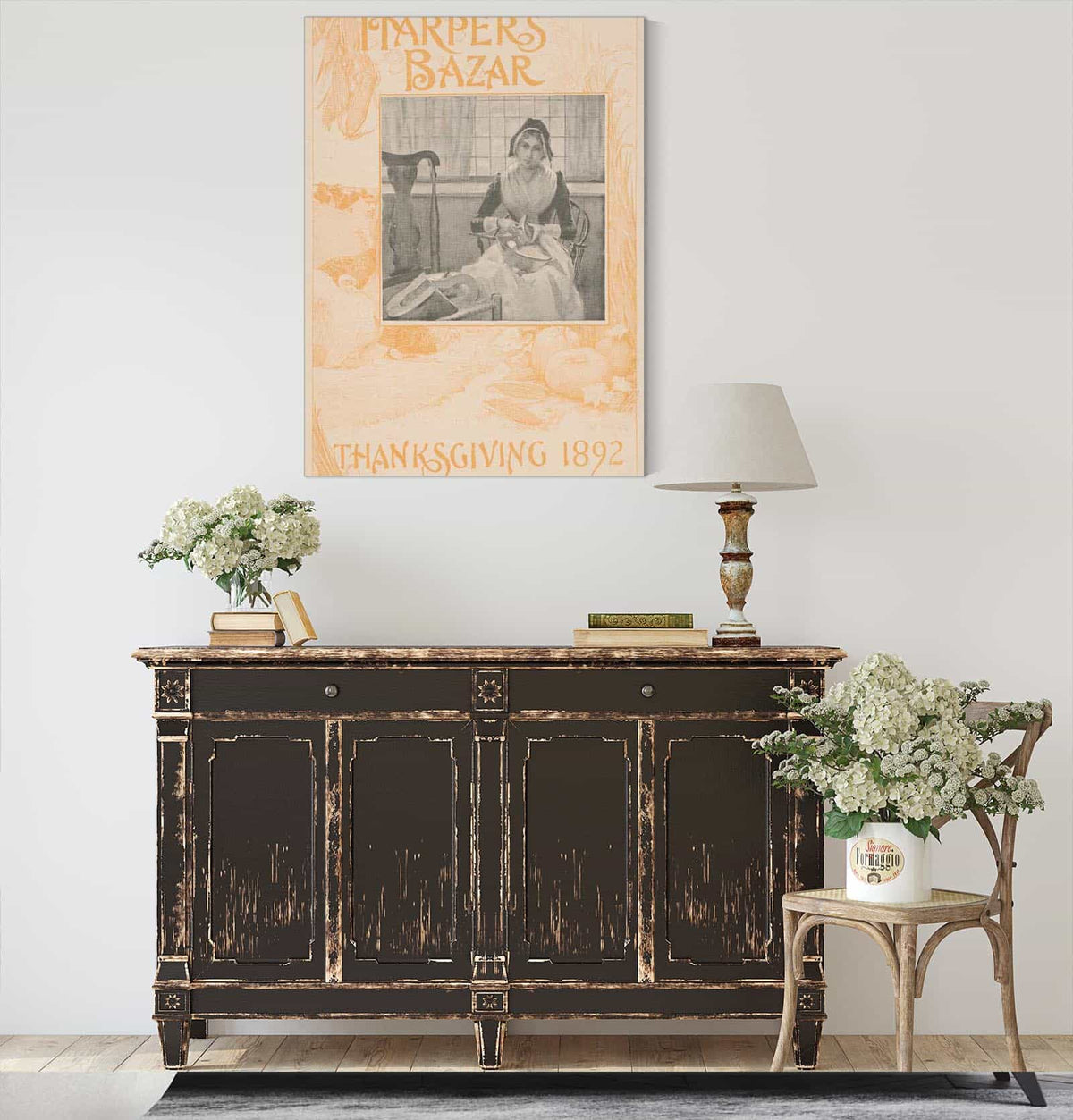 Harpers Bazar Thanksgiving by Louis Rhead