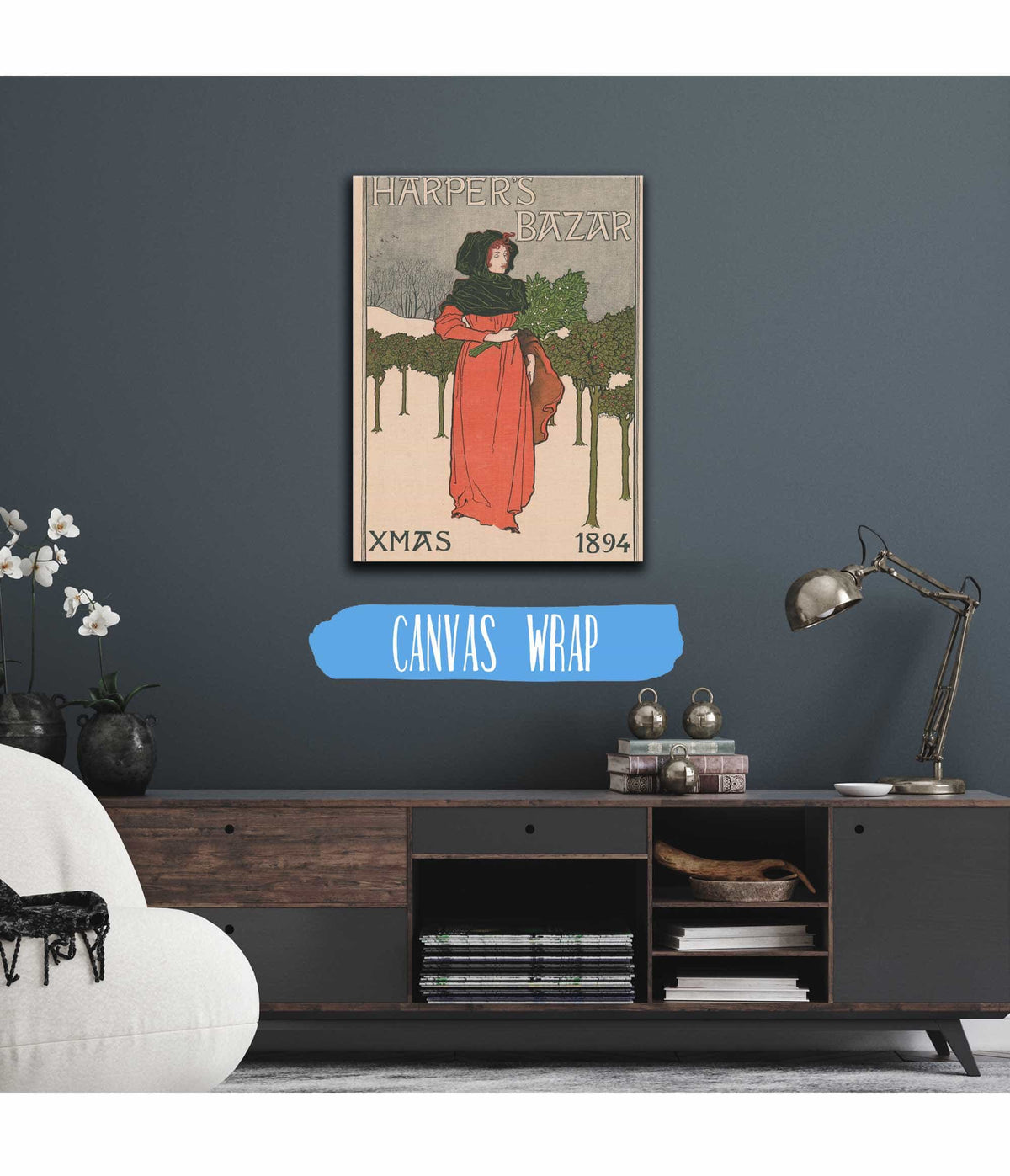 Harpers Bazar Xmas by Louis Rhead