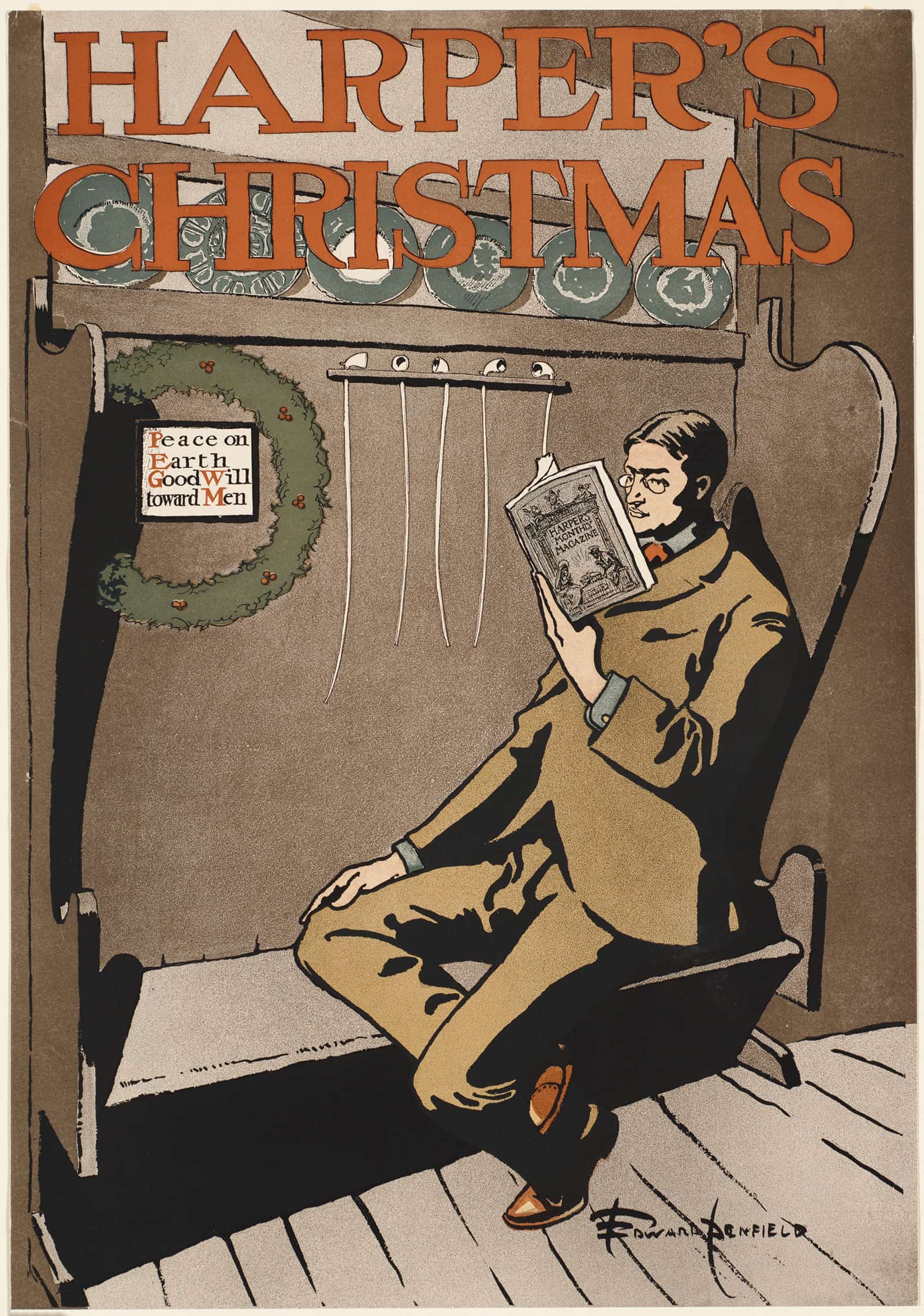 Harpers Christmas by Edward Penfield