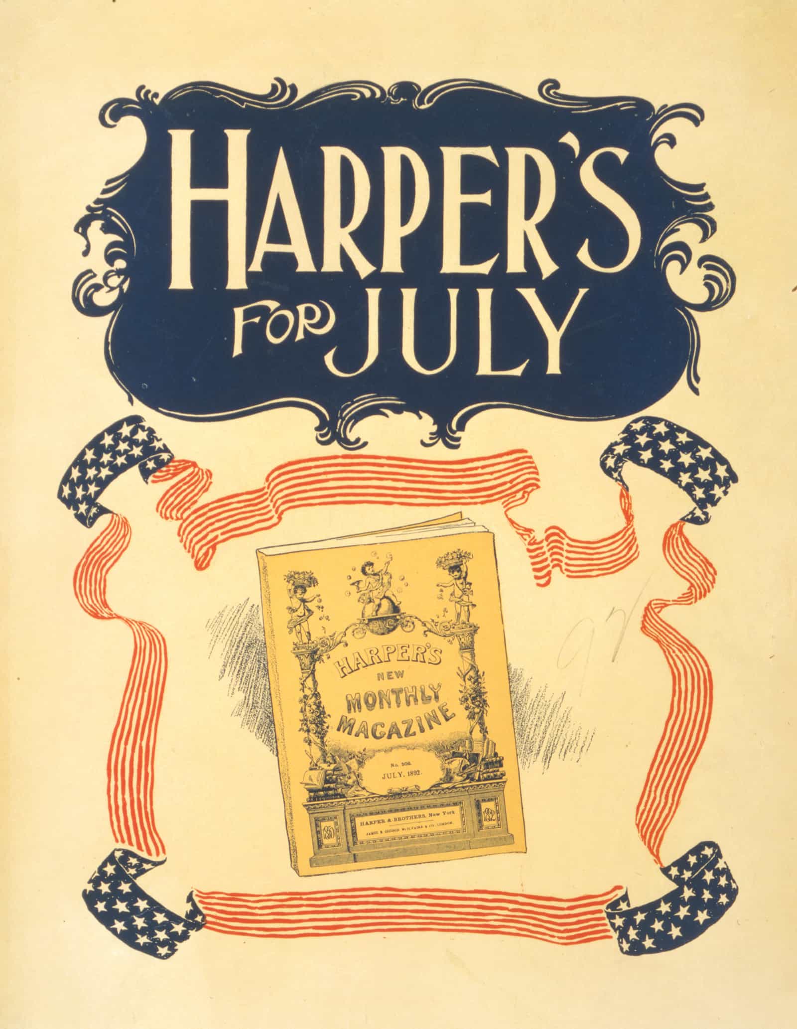 Harpers For July by Edward Penfield