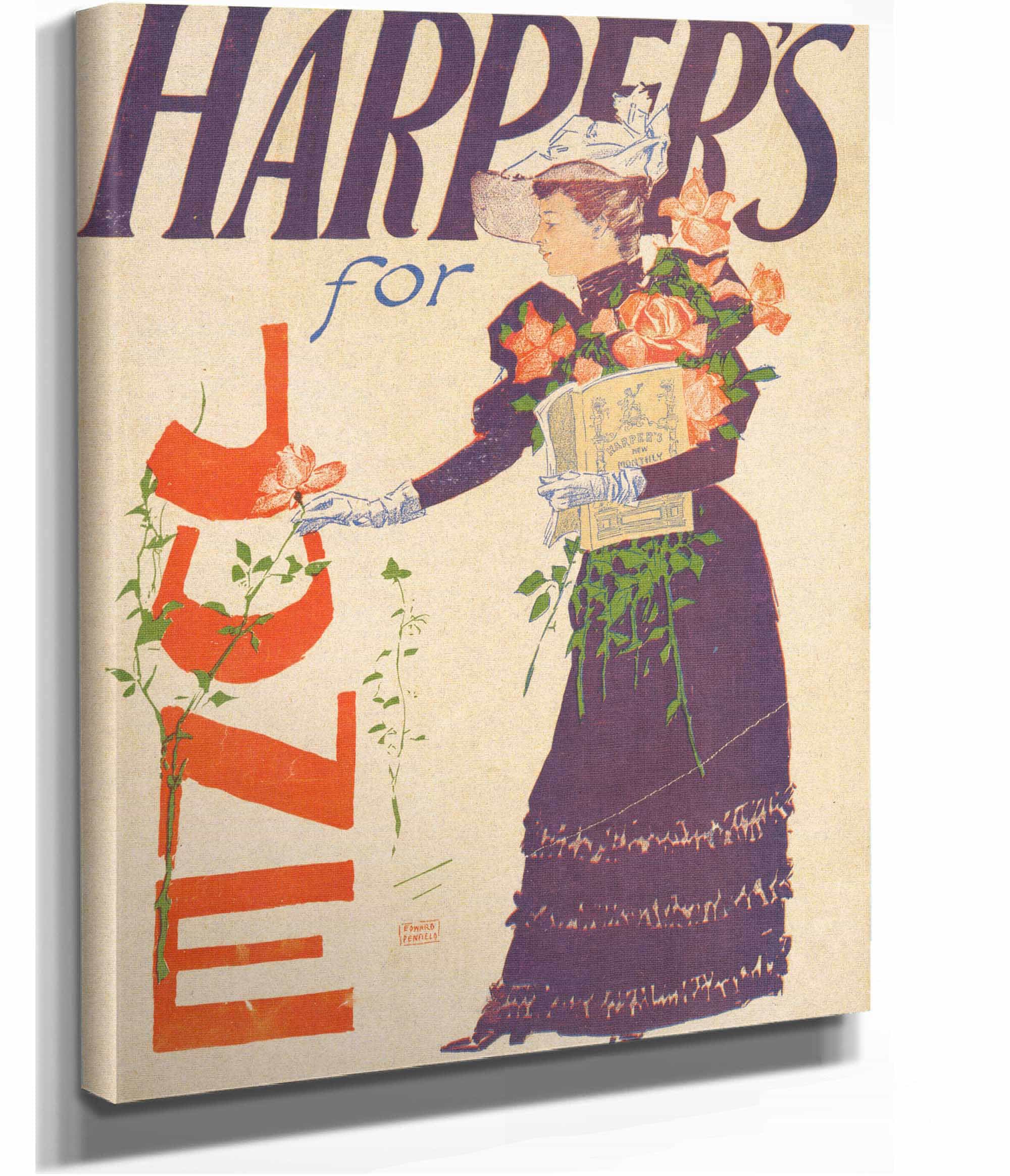 Harpers For June by Edward Penfield