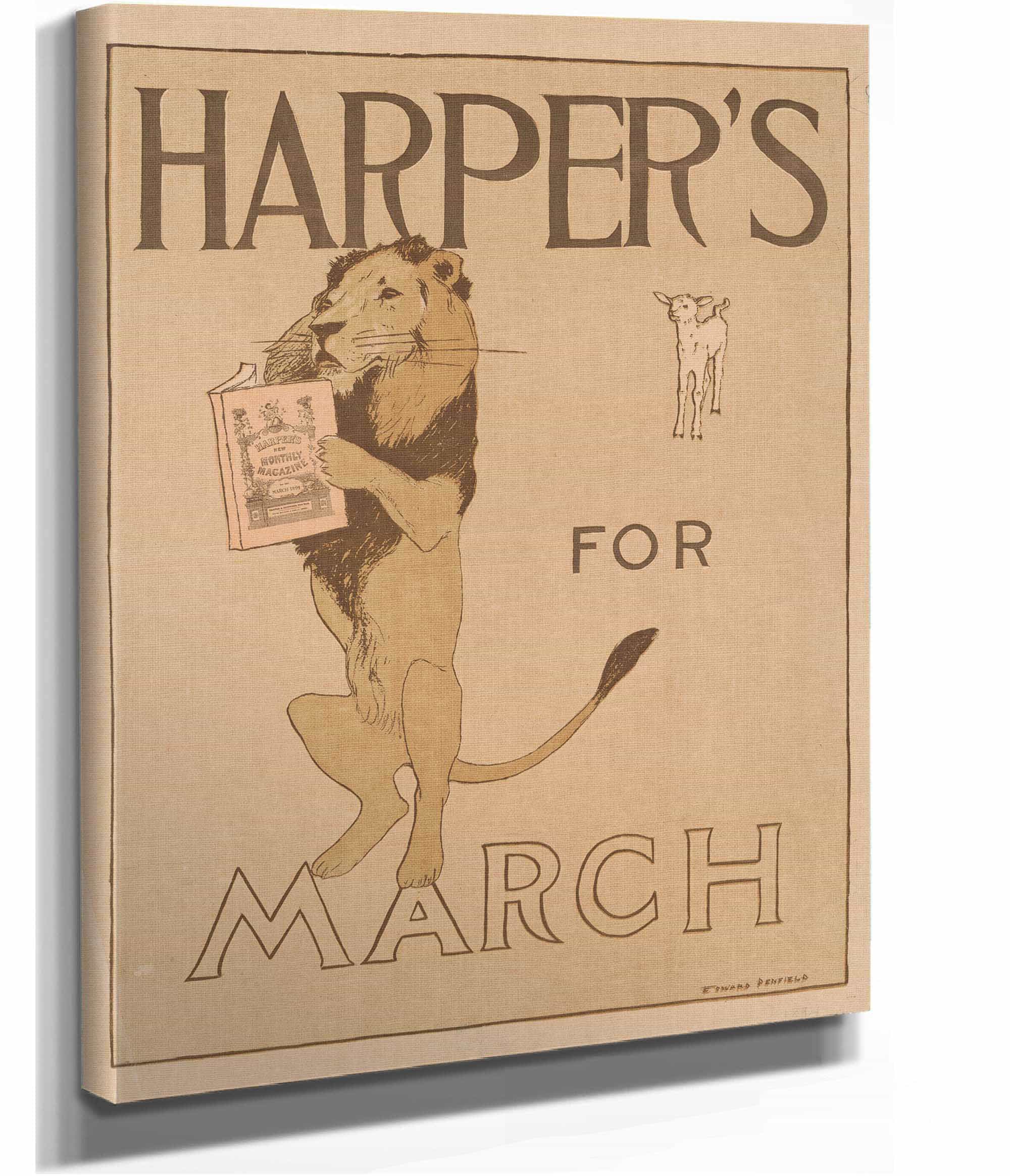 Harpers For March by Edward Penfield