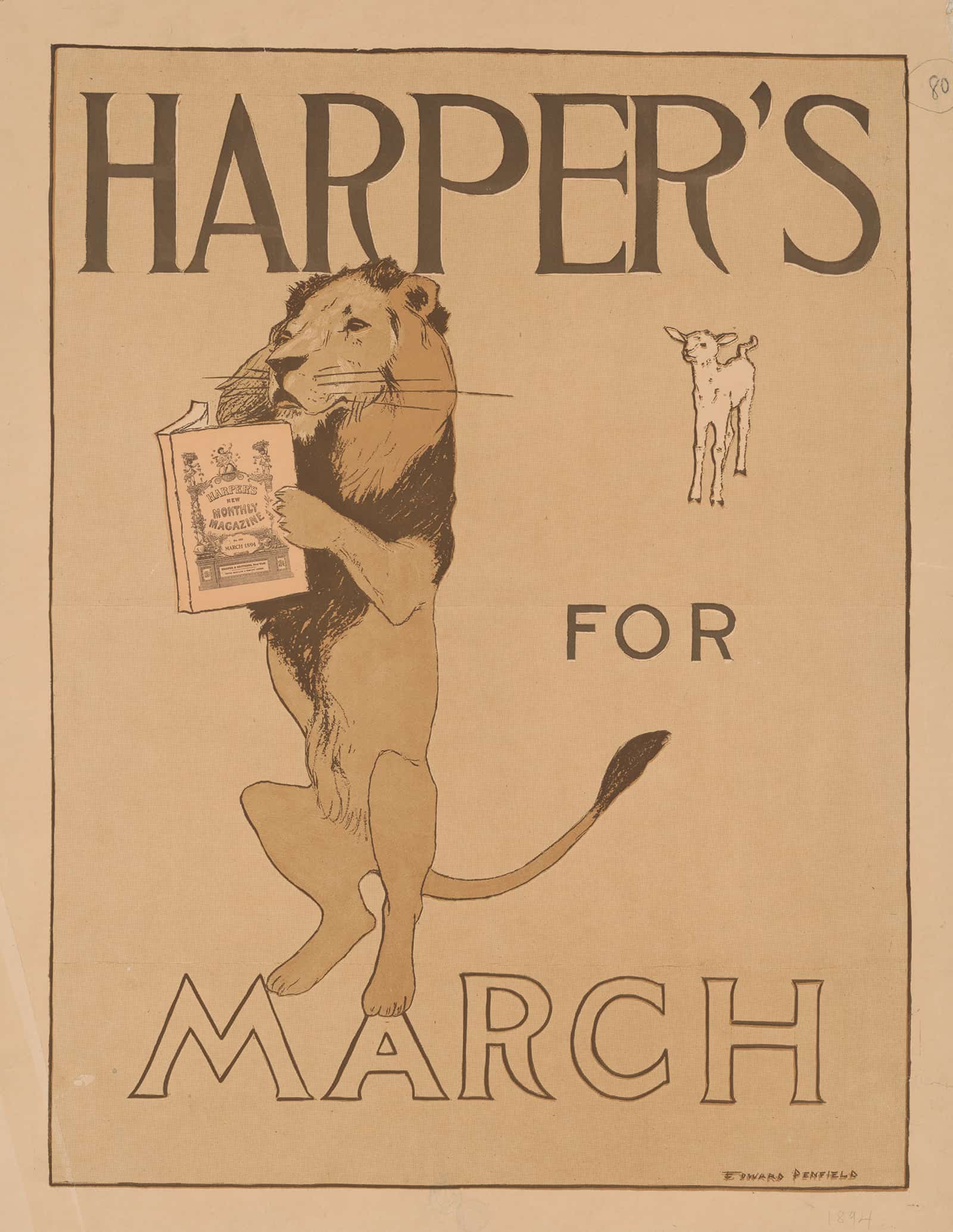 Harpers For March by Edward Penfield
