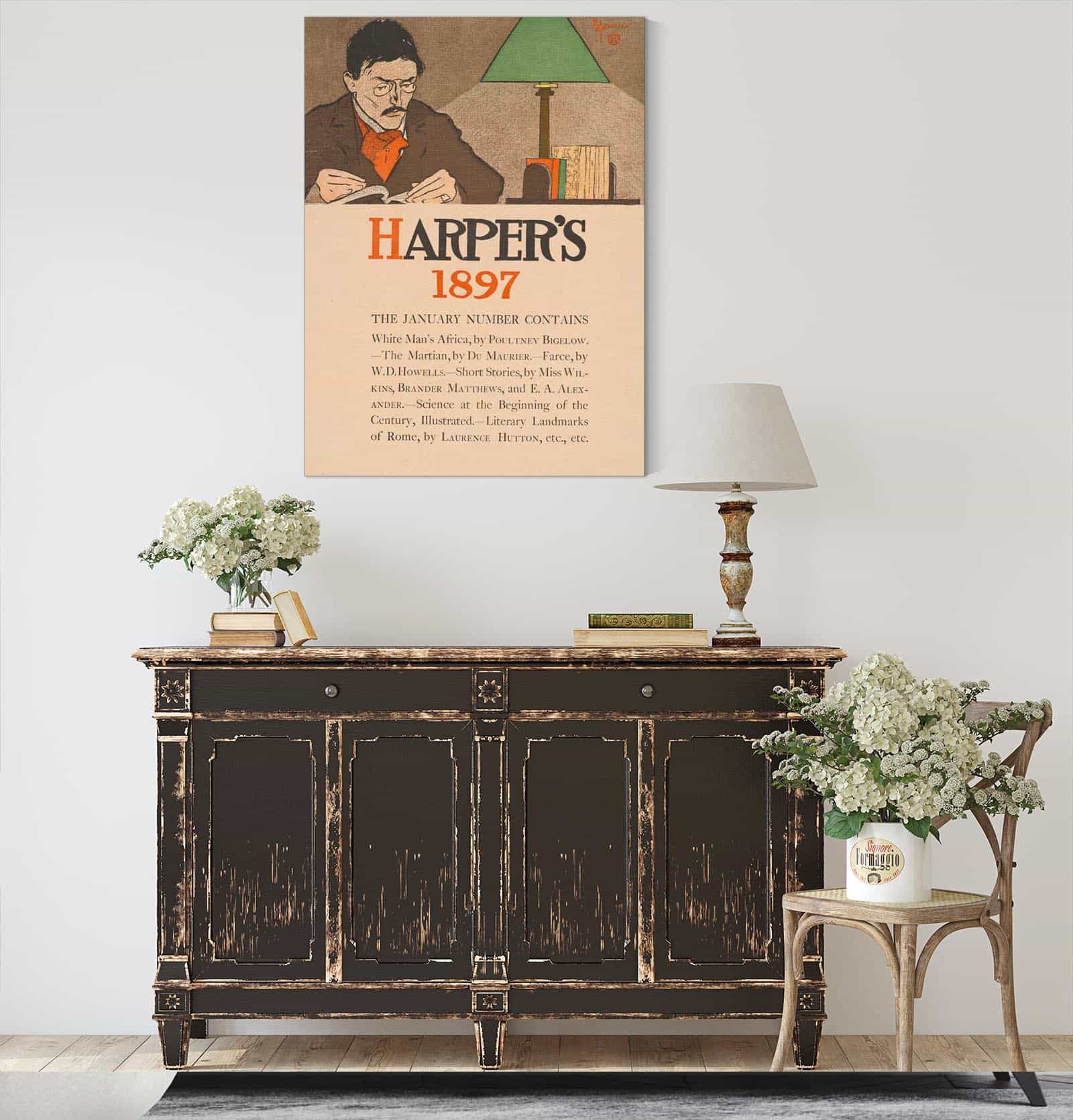 Harpers  January Number Contains by Edward Penfield