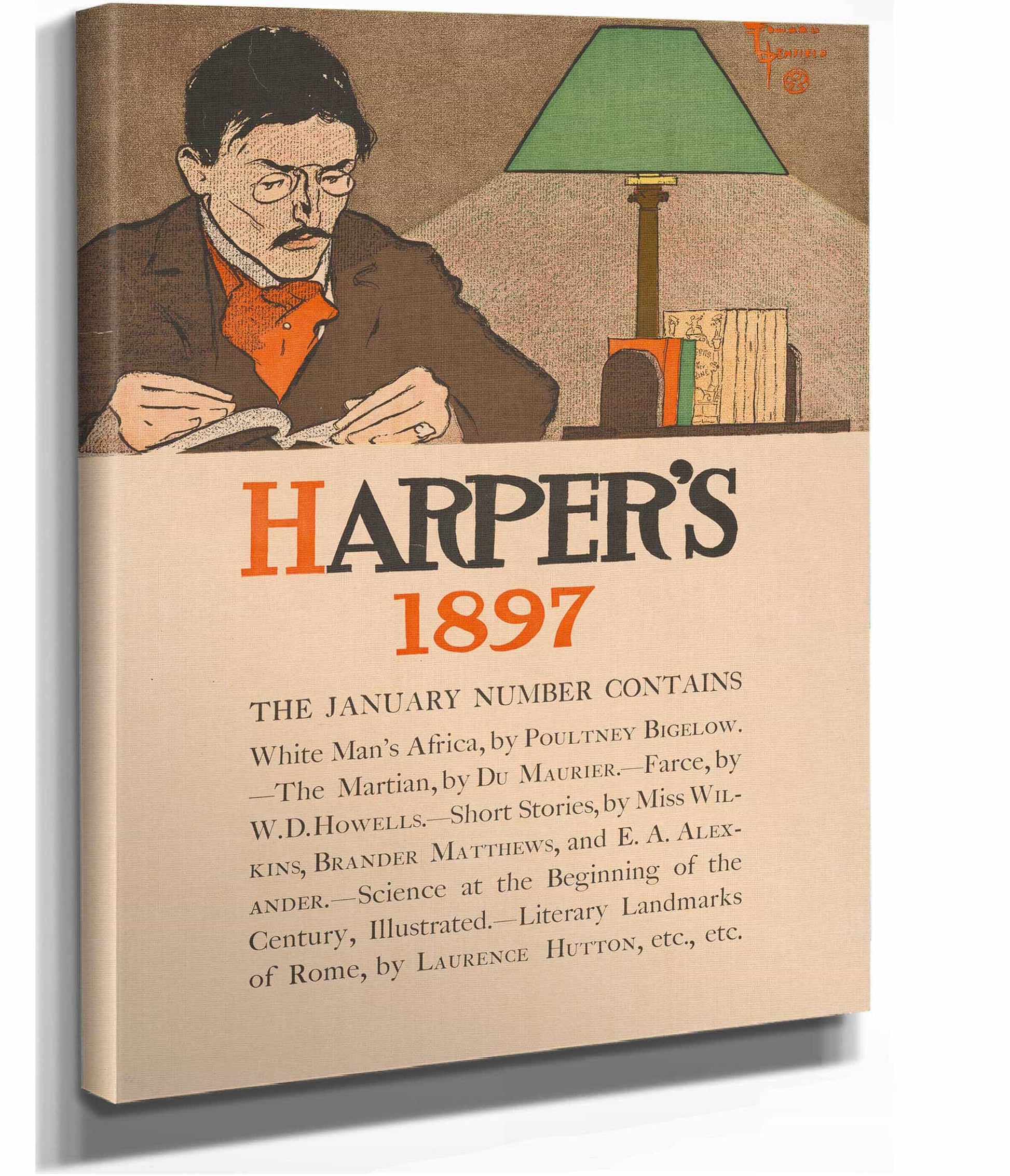 Harpers  January Number Contains by Edward Penfield